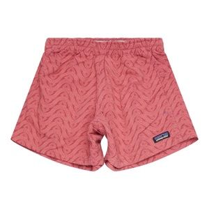 Patagonia Patterned Baggies Shorts Drawstring Waist Pink L